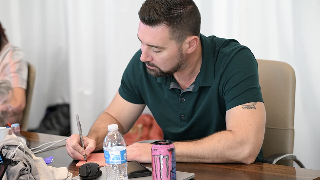 MKG strategist presenting the SVO methodology to a client team